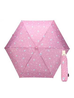 韓國MIFFY- 粉色遮光三段傘 