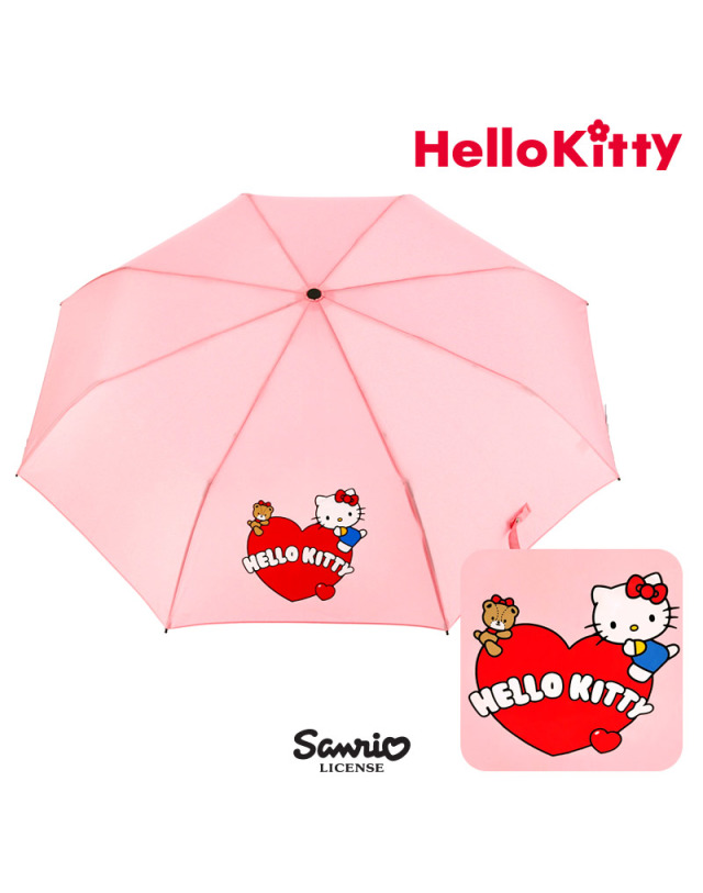 韓國SANRIO-55心三段傘 (Hello Kitty)