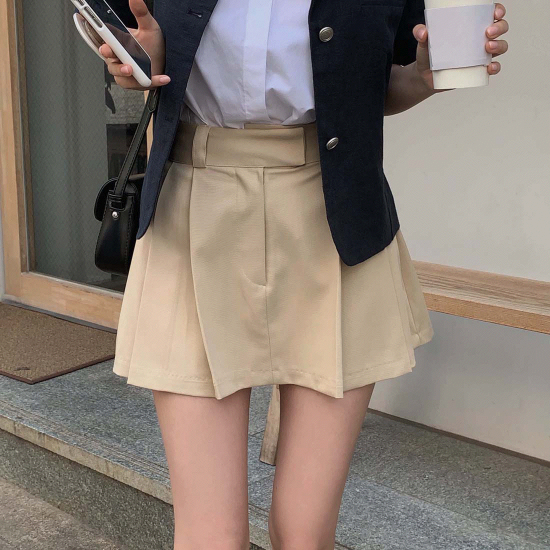 creamcheese - [NEW~오픈5%할인!/마지막할인] 미라쥬 A라인 플리츠 미니 스커트 - sk♡韓國女裝裙